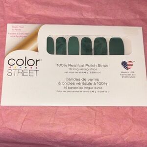 Color Street Teal feather Nail Polish Strips